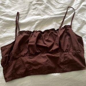 Brown tank top